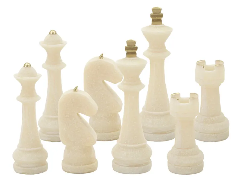 Mauro Ferretti Set Joc Sah 8 Buc Asortat cm Ø 4,4X9,2-4,3X13,3-5X16-X4,5X10,3 | Romania