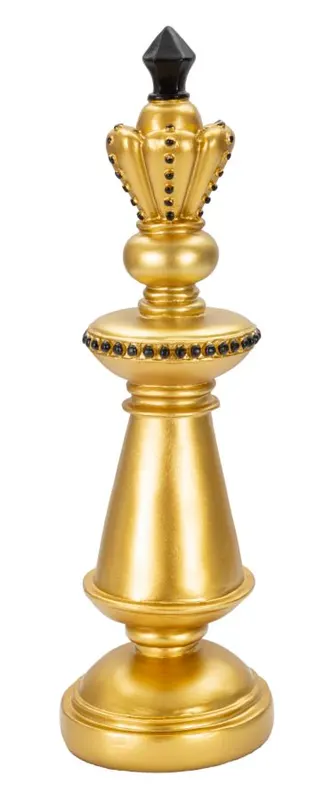 Mauro Ferretti Figurina Rege Sah Aurii Si Negru cm Ø 11X32,5 | Romania
