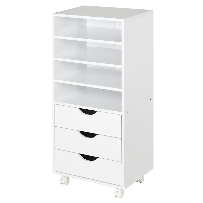 Vinsetto Dulap cu sertare pentru Birou din Lemn alb 40 x 30 x 83cm | .it | Romania