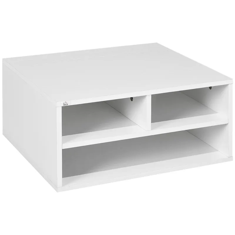 HOMCOM Suport pentru Imprimantă cu 2 Niveluri, 47x40x27.5 cm, Alb | Romania