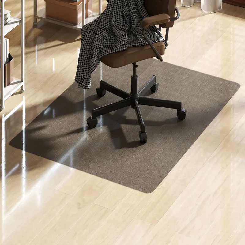 HOMCOM Covoraș Transparent din Plastic Negru 120x90 cm pentru Scaun de Birou | Romania