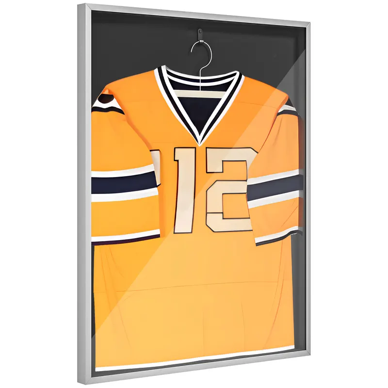 Cadru HOMCOM T-frame pentru tricou din aliaj de aluminiu cu acrilic și captuseală interioară din feltro, 70 x 90 cm | Romania