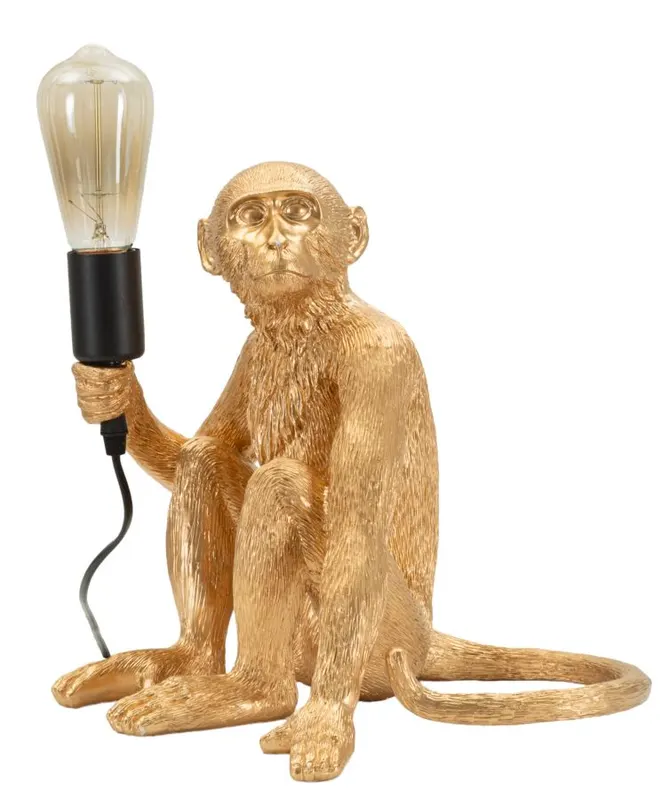 Mauro Ferretti Lampă De Masă Design Maimuță Șezută Auriu Cm 33X33X30 | Romania