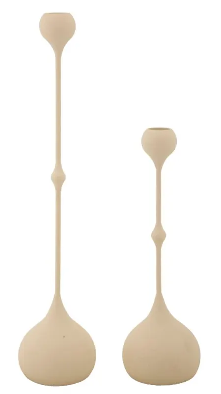 Mauro Ferretti Set Suport Lumânare Slimmy Crem 2 Bucăți Cm Ø 8X26-8X35 | Romania