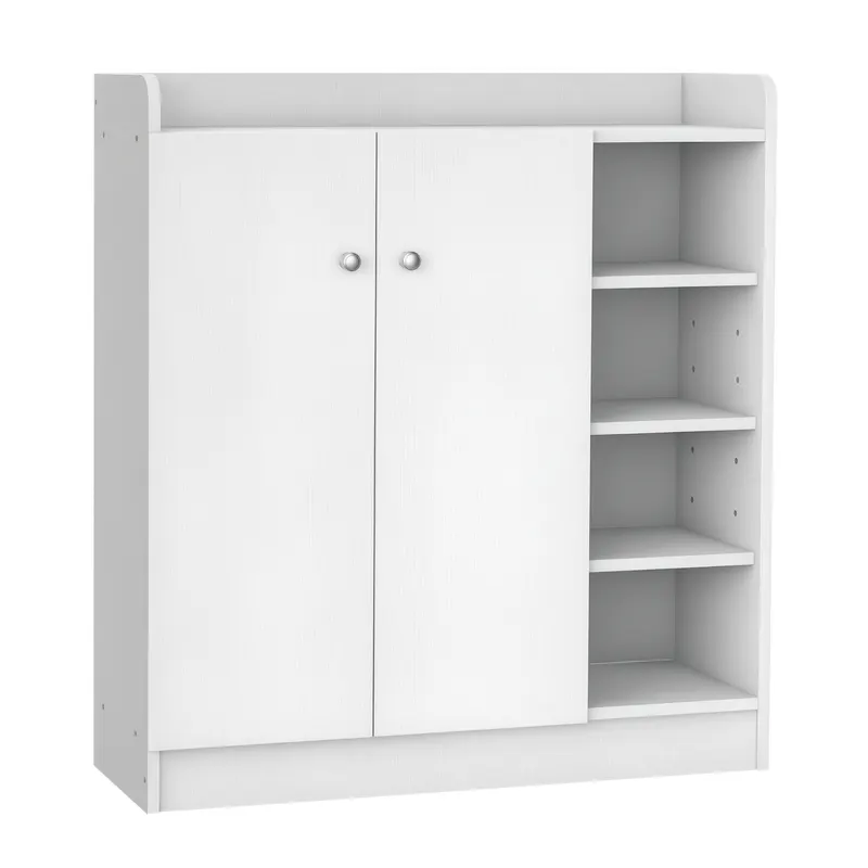 HOMCOM Dulap pentru pantofi Comoda pentru pantofi Raft, 4 rafturi. 1 dulap, 83 cm x 30 cm x 90 cm, Alb | Romania