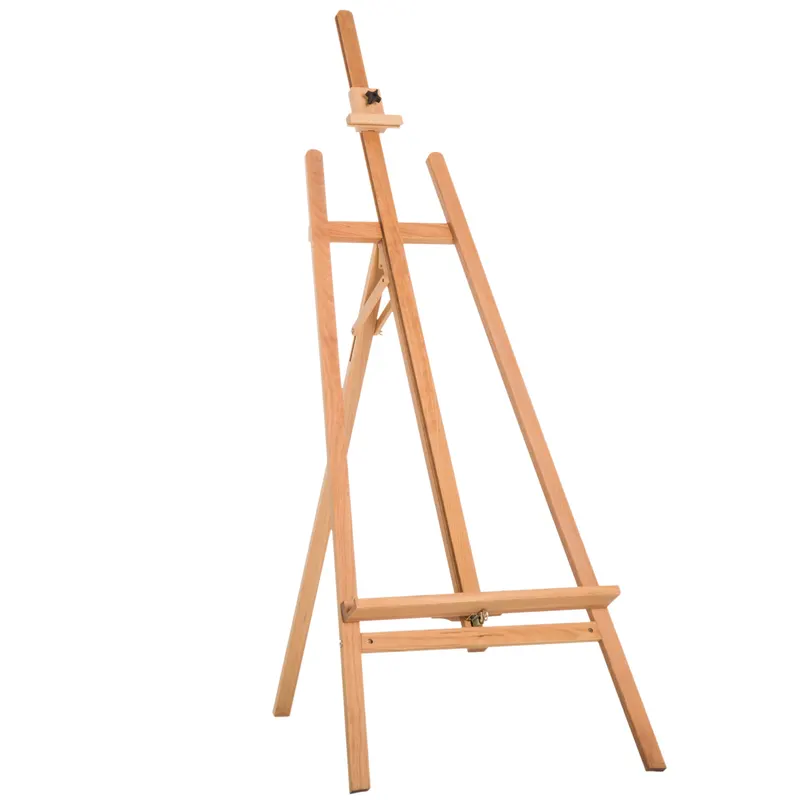HOMCOM Șevalet de Desen cu Suport pentru Pânză Reglabil din Lemn 65x68x174-230cm | Romania