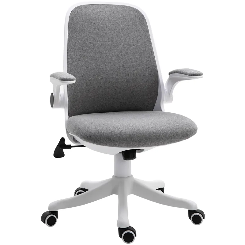 Vinsetto Fotoliu de birou Silla de Escritorio Basculante Altura Ajustable Reposabrazos Elevable 62,5x60x94-104 cm Gris | Romania