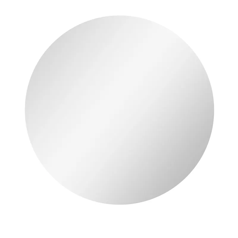 Kleankin Oglinda de Baie Rotunda cu Lumina LED in 3 Culori si intrerupatoare Touch, Ø70x3.5 cm, Transparent | Romania