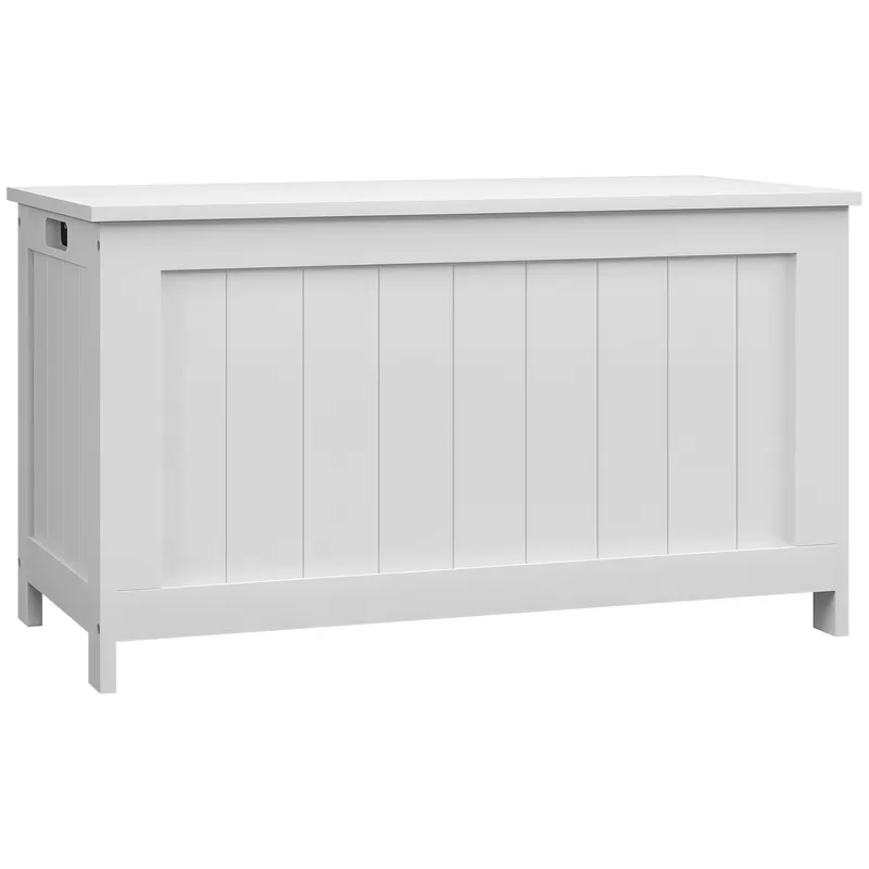 HOMCOM Cutie de depozitare, Cutie de depozitare pentru jucării, MDF, 2 mânere, 81 x 40 x 46 cm, Alb | Romania