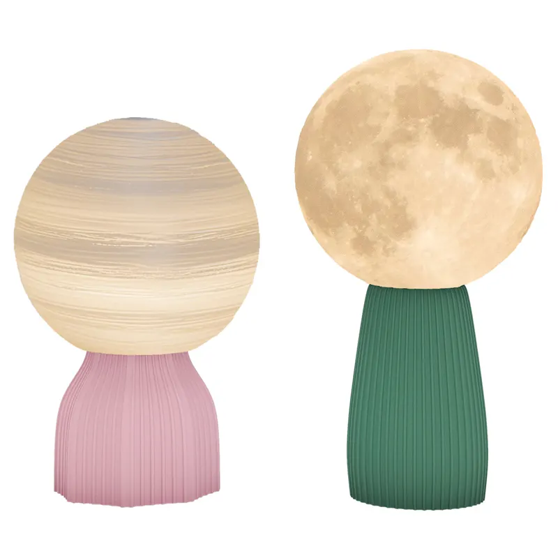 Set de lămpi de birou HOMCOM în stil planetar, tricolor, USB, material plastic, Alb | Romania