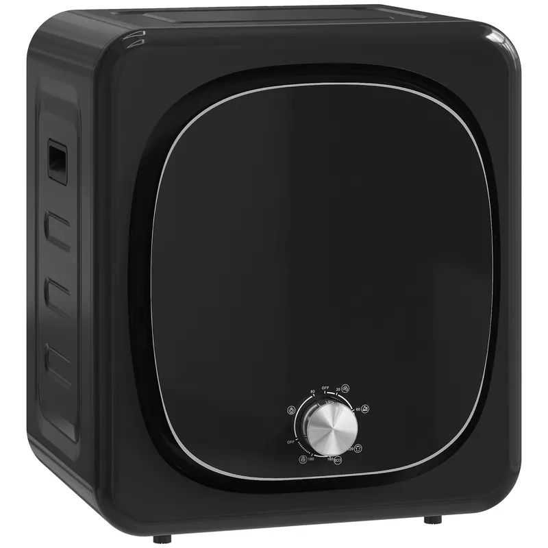 HOMCOM Uscător de rufe cu evacuare electric 800 W 4 Kg cu 5 moduri de uscare, cuvă din oțel inoxidabil, încărcare frontală | Romania