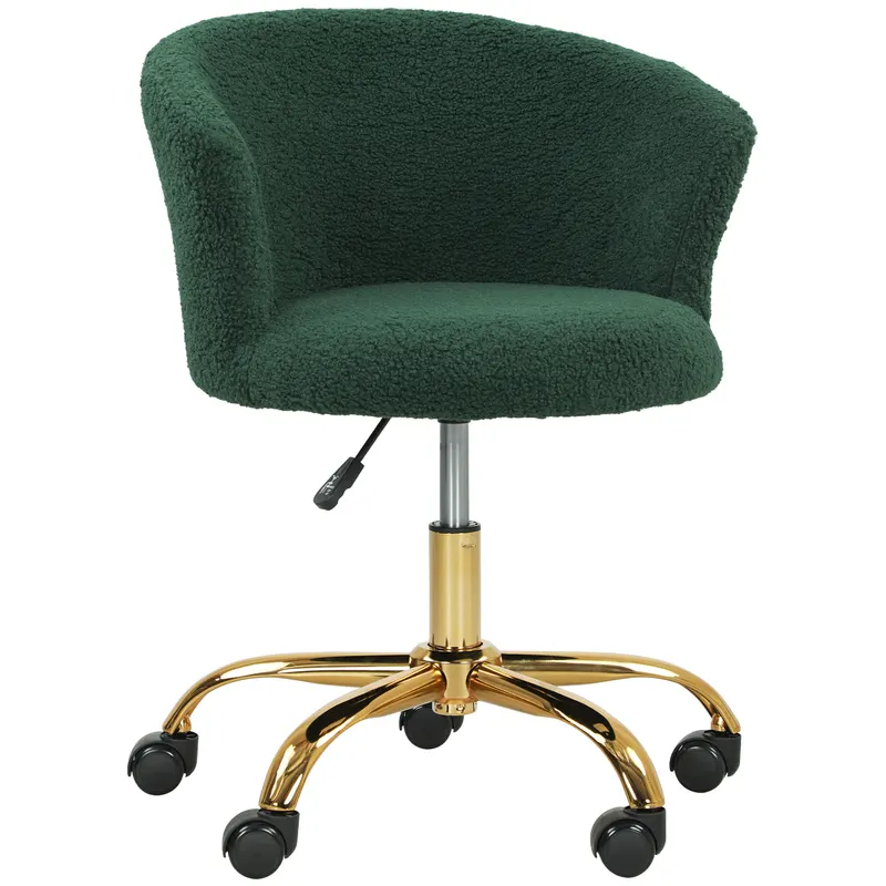 Vinsetto Scaun de birou, scaun de birou ergonomic reglabil în înălțime, scaun pivotant, picior din oțel, verde | Romania