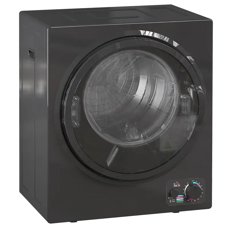 HOMCOM Uscător electric portabil 850W, capacitate 33L 4 moduri de funcționare, oțel inoxidabil, 49 x 40,5 x 60 cm, negru | Romania
