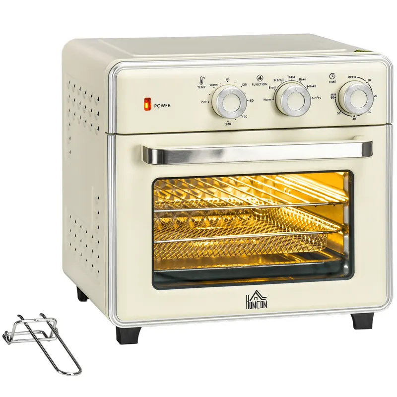 HOMCOM Mini Cuptor 5-in-1, Capacitate 20 L, 1400W, 1 Grătar, 1 Tavă, Timer 60 Min | Romania