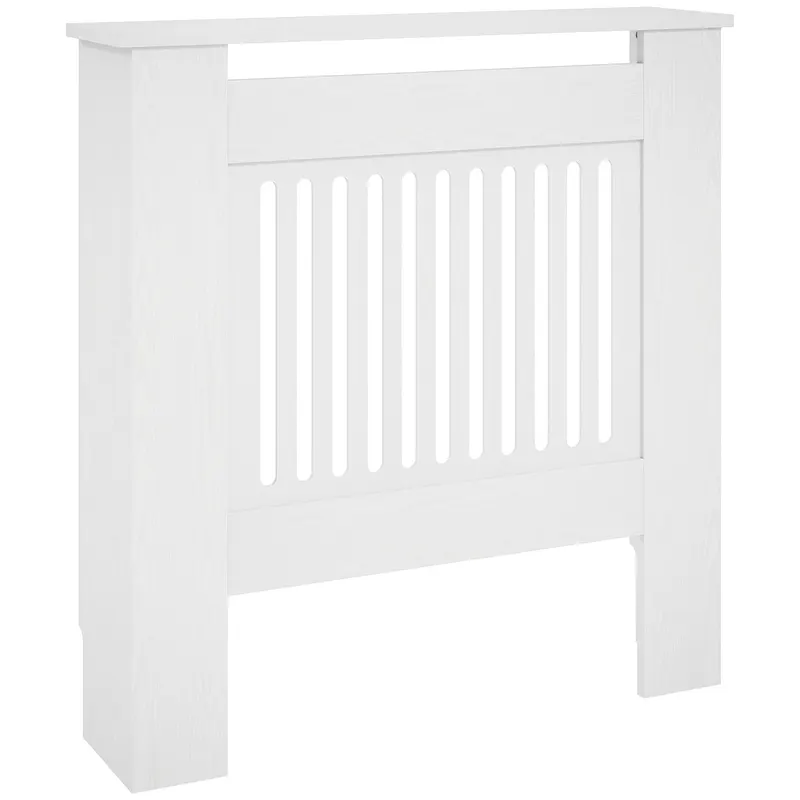 HOMCOM Copertă de Ventilație, Copertă de Căldură, 78 x 19 x 81 cm, Copertă de Căldură pentru Dormitor, Sufragerie, MDF, Alb | Romania