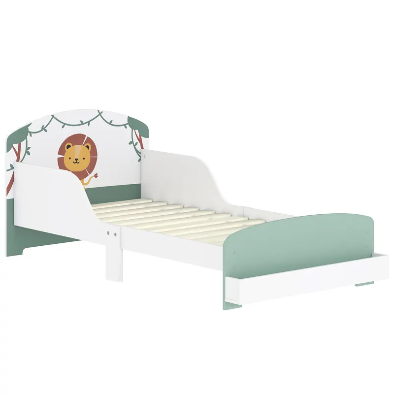 AIYAPLAY Pat pentru Copii cu Spațiu de Depozitare și Design Leu, 3-8 Ani | Romania