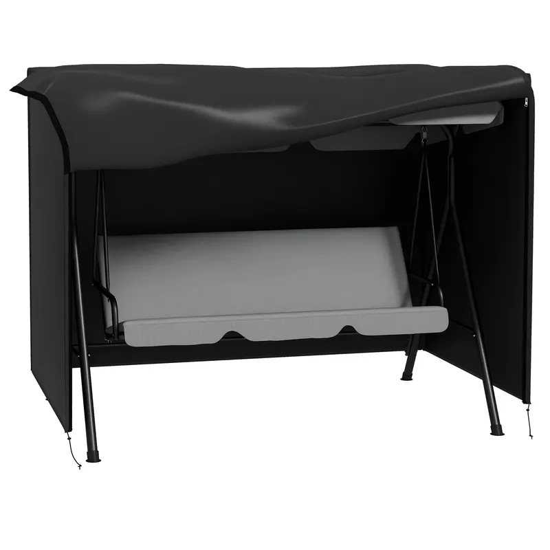 Outsunny Husă de Protecție pentru Leagăn de Grădină 3 Locuri pânză impermeabilă dim. 2,05L x 1,24l x 1,64H m Oxford Densitate Înaltă de 600D | Romania