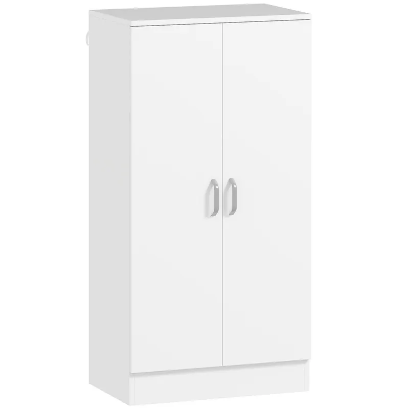HOMCOM Dulap pentru Pantofi cu 6 Rafturi Ajustabile din Lemn 55x35x108 cm Alb | Romania