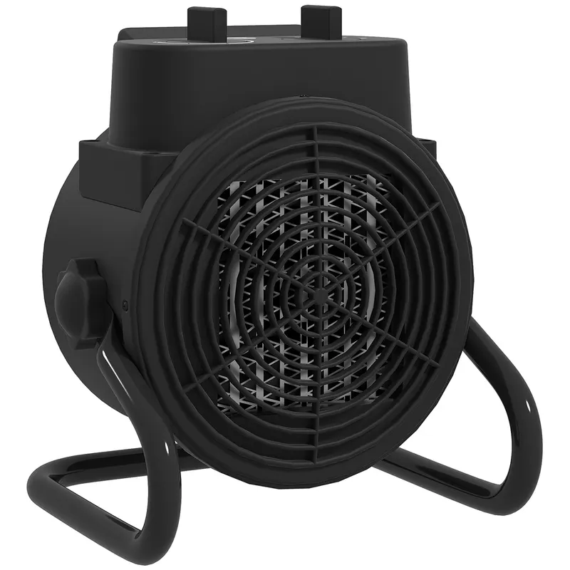 HOMCOM Încălzitor electric reglabil cu 3 moduri, 21.5x15.8x22 cm, Negru | Romania