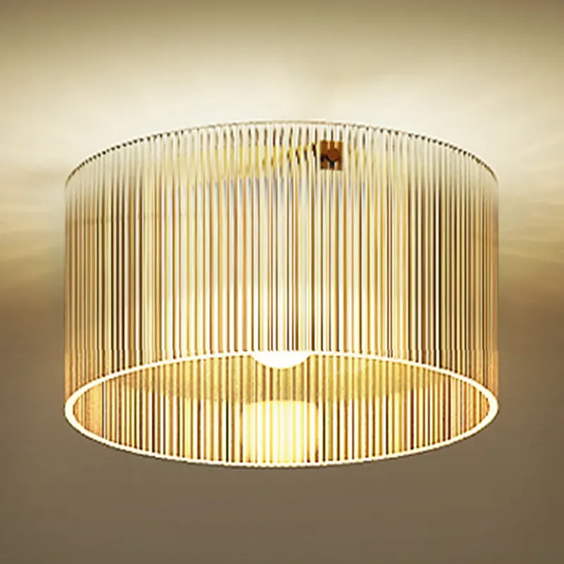 HOMCOM Plafonier LED 40W cu bază E27 modern pentru sufragerie, hol, sufragerie, bucătărie, transparent | Romania