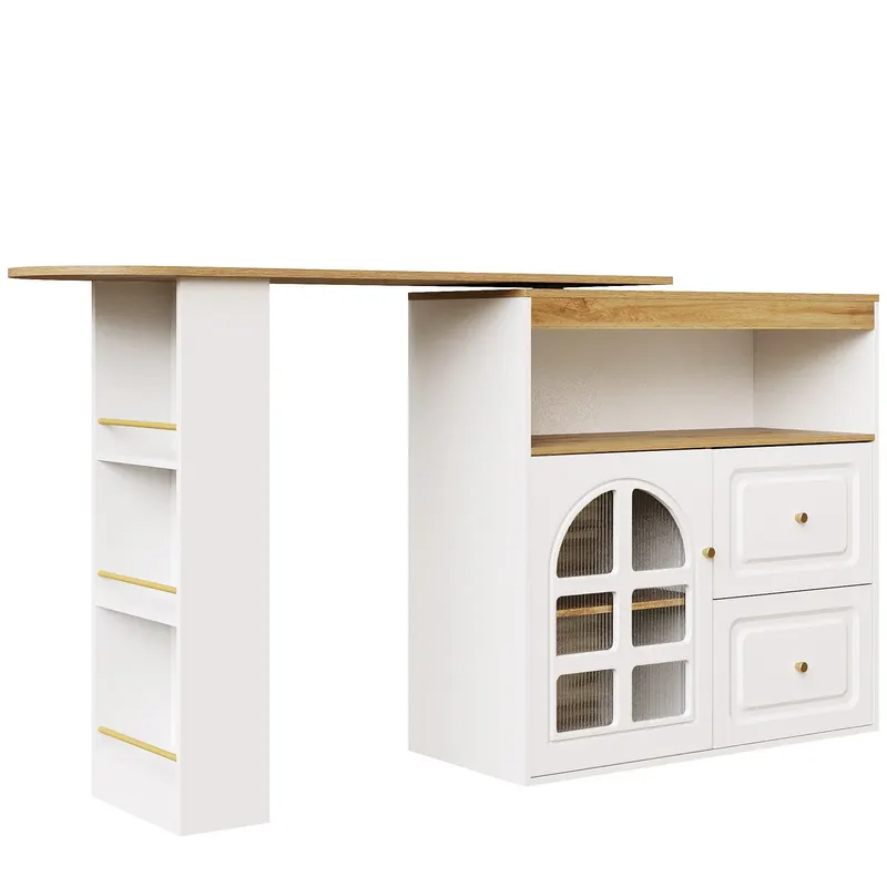 Dulap sideboard rotativ 360°, Alb | Romania