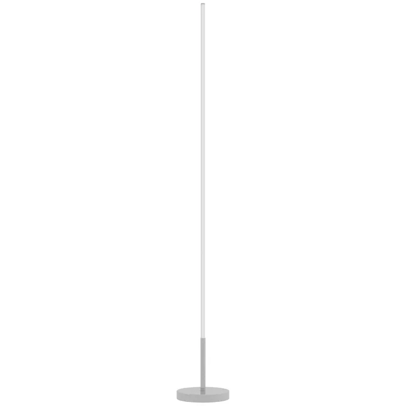 HOMCOM Lampă de Podea LED Reglabilă cu Telecomandă de 150cm Înălțime, Argintiu | Romania