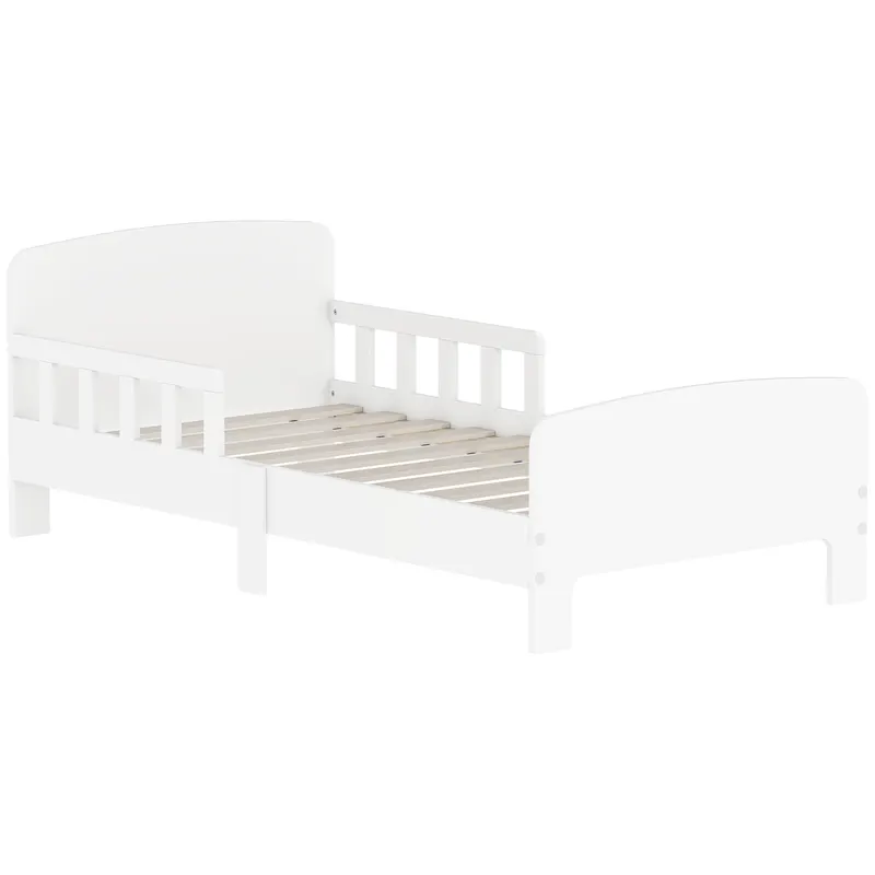 AIYAPLAY Pat Montessori pentru Copii 3-8 Ani din Lemn FSC cu Apărători Laterale și Margini Netede, 143.5x74.2x54 cm, Alb | Romania