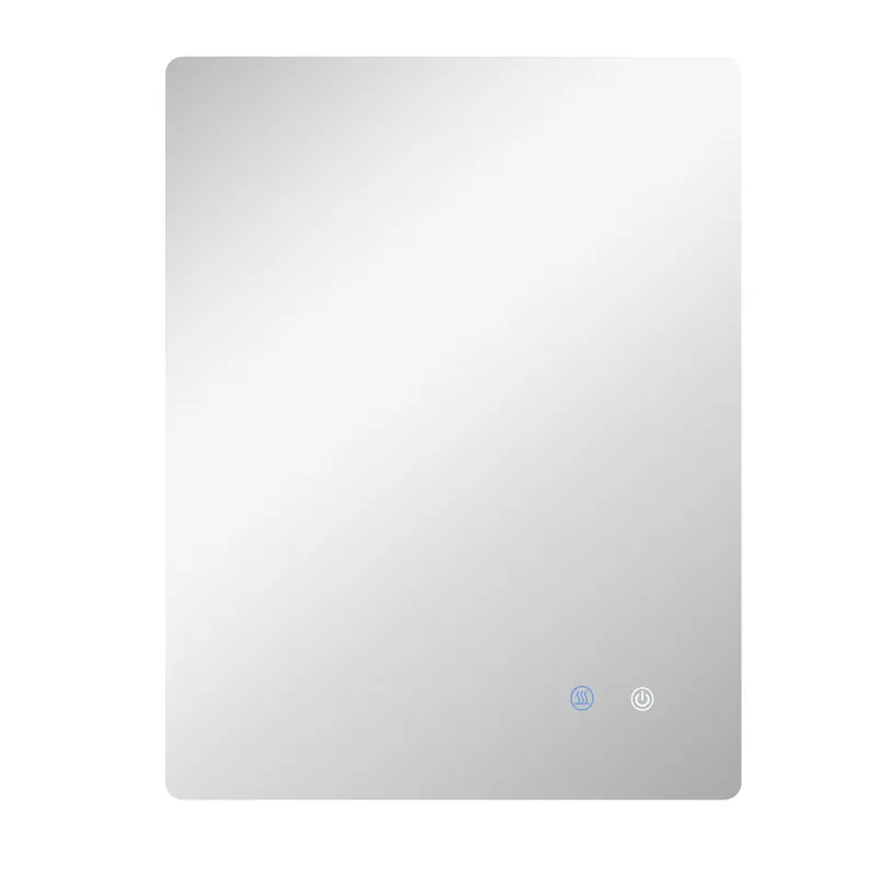 kleankin Oglindă dreptunghiulară de perete LED pentru baie 80 x 60 cm luminozitate reglabilă alb transparent | Romania