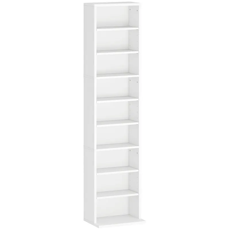 HOMCOM Unitate de Stocare pentru 260 de CD-uri/120 de DVD-uri - Alb | Romania