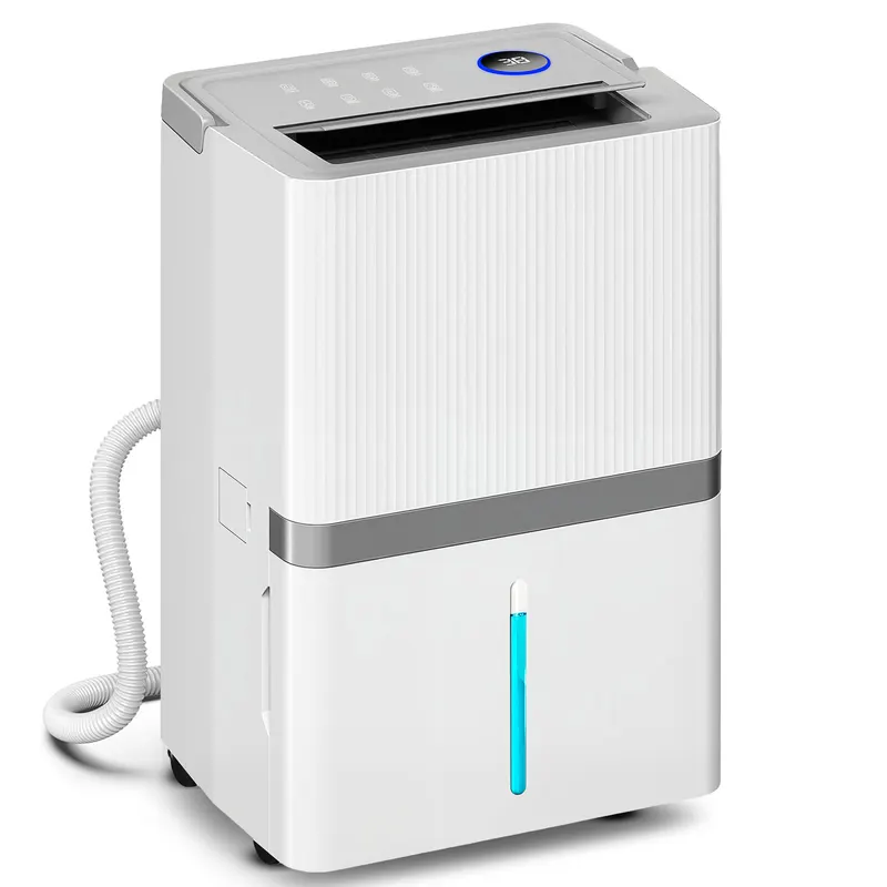 HOMCOM Dezumidificator 35 L/zi pentru 40-90 m² Indicator lumină pentru umiditate Rezervor 5,5 litri Drenaj continuu Temporizator 24H | Romania