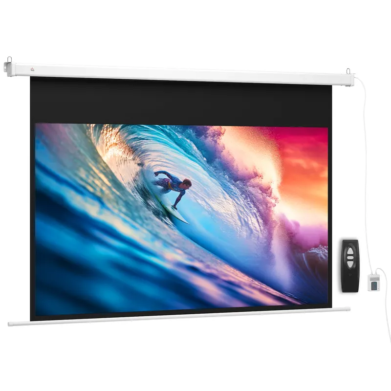 Homcom Ecran Proiector 100” – Montaj Pe Perete sau Tavan | Romania