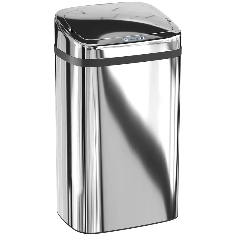 HOMCOM Cos de gunoi cu senzor 30L inox elegant | Romania