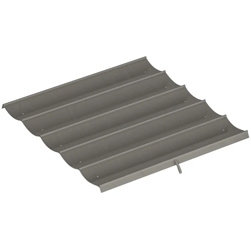Outsunny Tettuccio di Ricambio per Gazebo 3x3 m con 10 Fori di Drenaggio Grigio | Romania