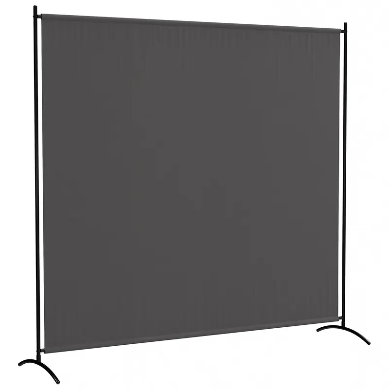 Outsunny Paravan exterior cu panou unic, separator de cameră de 180H cm cu protecție UV30+, gri închis | Romania