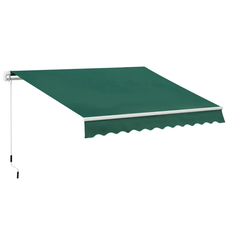 Copertină Retractabilă Manuală Outsunny pentru Verandă, 3x2 m, Verde | Romania