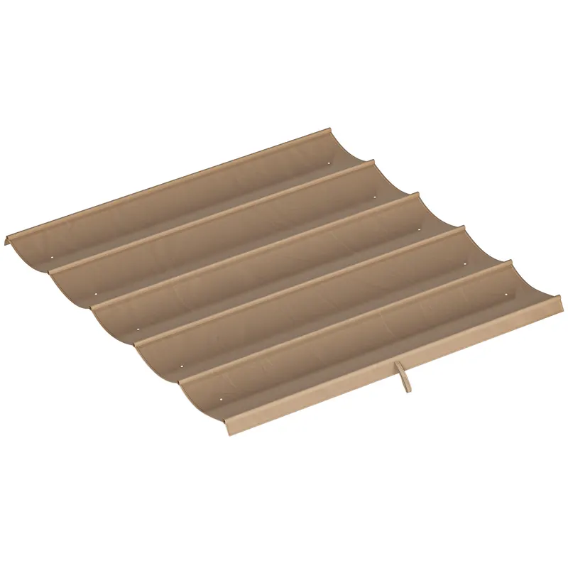 Outsunny Tettuccio di Ricambio per Gazebo 3x3 m con 10 Fori di Drenaggio Grigio | Romania