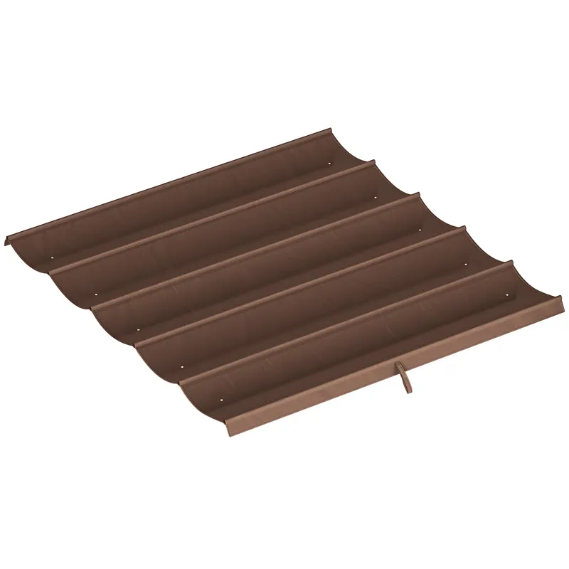 Outsunny Tettuccio di Ricambio per Gazebo 3x3 m con 10 Fori di Drenaggio Grigio | Romania