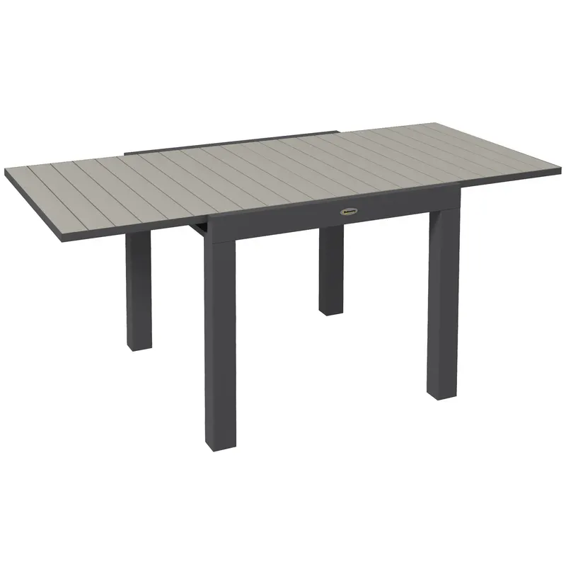 Masă extensibilă pentru terasă Outsunny, cu 4-6 locuri, 81-162 cm | Romania