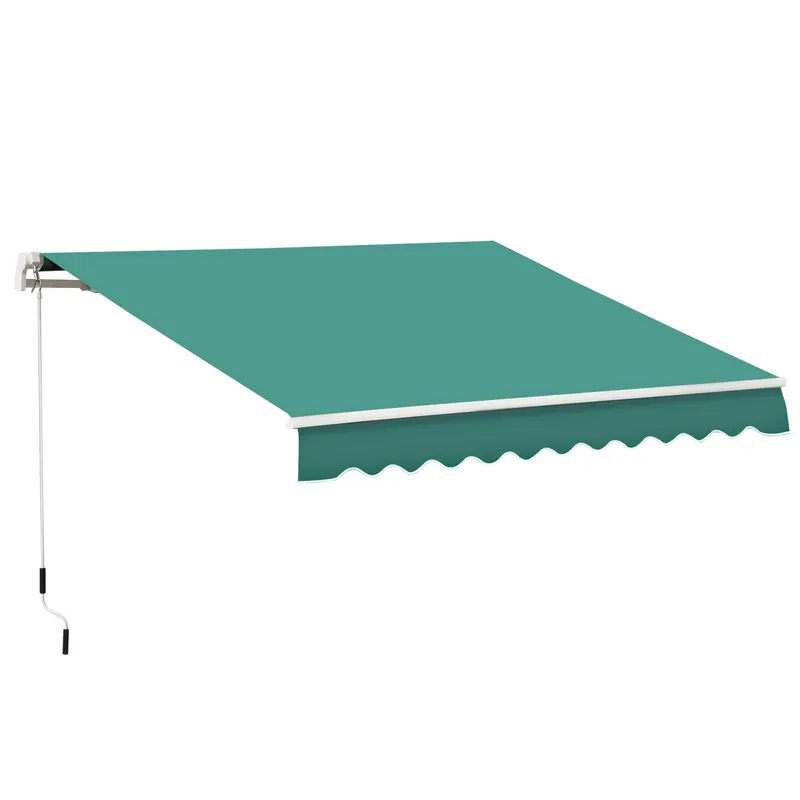 Outsunny Rulou Parasolar de Perete Impermeabil, Protecție UV și Rezistență la Apă, 295x245 cm, Verde | Romania