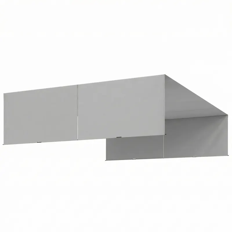 Outsunny 2 Bucăți Husă de Schimb pentru Pergolă, Protecție UV, Ușor de Montat, pentru Pergolă 3x3 m, Gri | Romania
