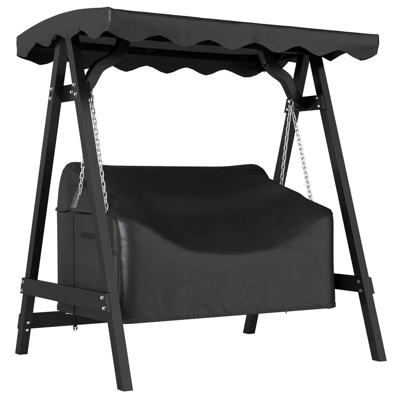 Outsunny Husă pentru leagăn de grădină 2 locuri, husă de protecție impermeabilă, rezistentă la vânt și la UV, material Oxford 420D | Romania