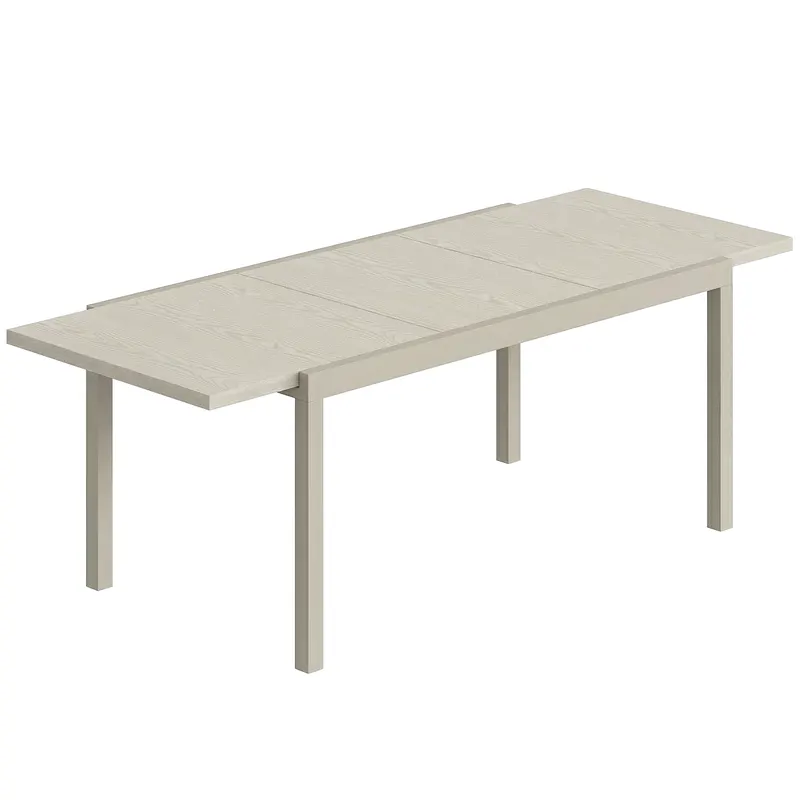 Outsunny Masă Grădină Extensibilă, Bucătărie Exterior Aluminiu 8-10 Persoane, Gri Deschis | Romania