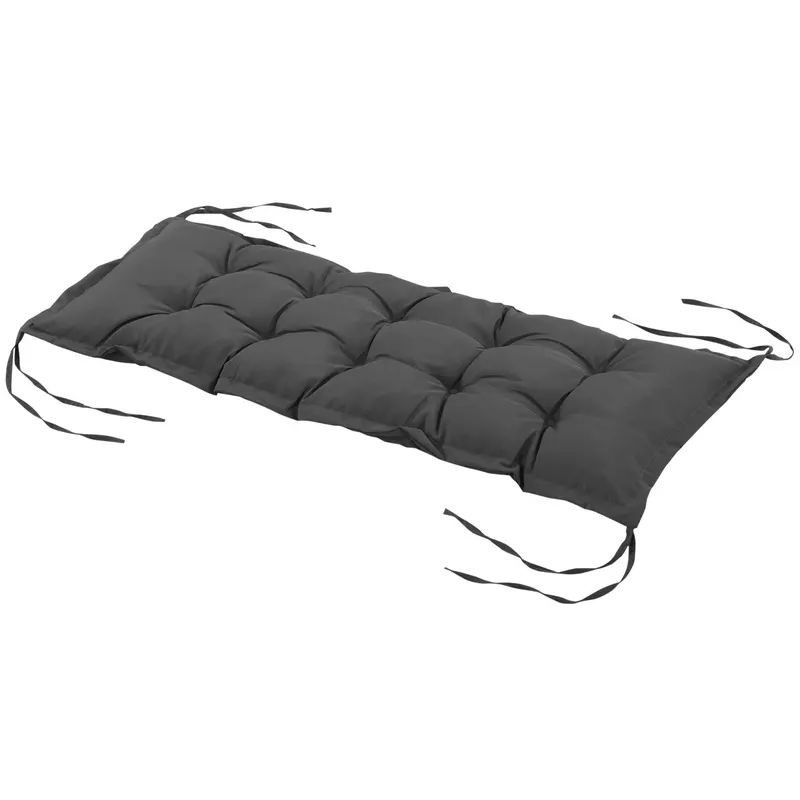 Outsunny Pernă pentru Bancă de Terasă, Confort Extra cu Grosime de 10 cm, Ideală pentru Scaune de Exterior, 2 Locuri, Gri | Romania