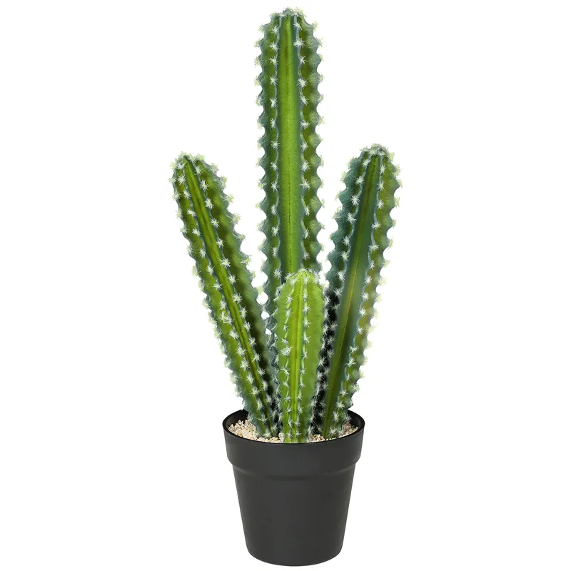 HOMCOM Plantă artificială Cactus 53 cm în ghiveci pentru casă, birou | Romania