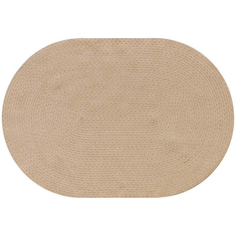 HOMCOM Covor pentru Living 170x120 cm Lavabil la Mașină Țesut Manual Stil Rustic Covoraș pentru Living Dormitor Bej | Romania
