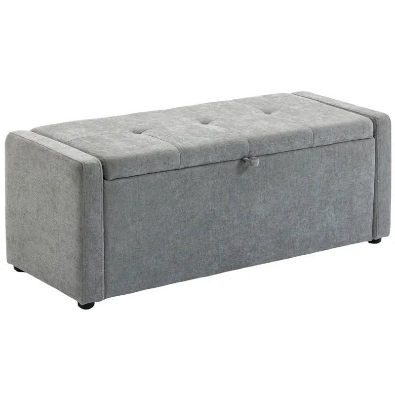 HOMCOM pouf interior taburet bancă suport capăt pat | Romania