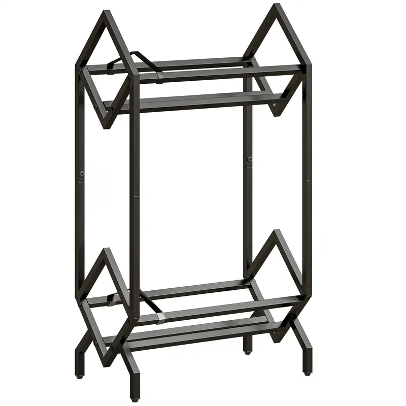 HOMCOM Organizator CD-uri pentru 50 CD-uri, Organizator Viniluri 2 Niveluri din Metal pentru DVD-uri, Cărți, Albume, Negru | Romania