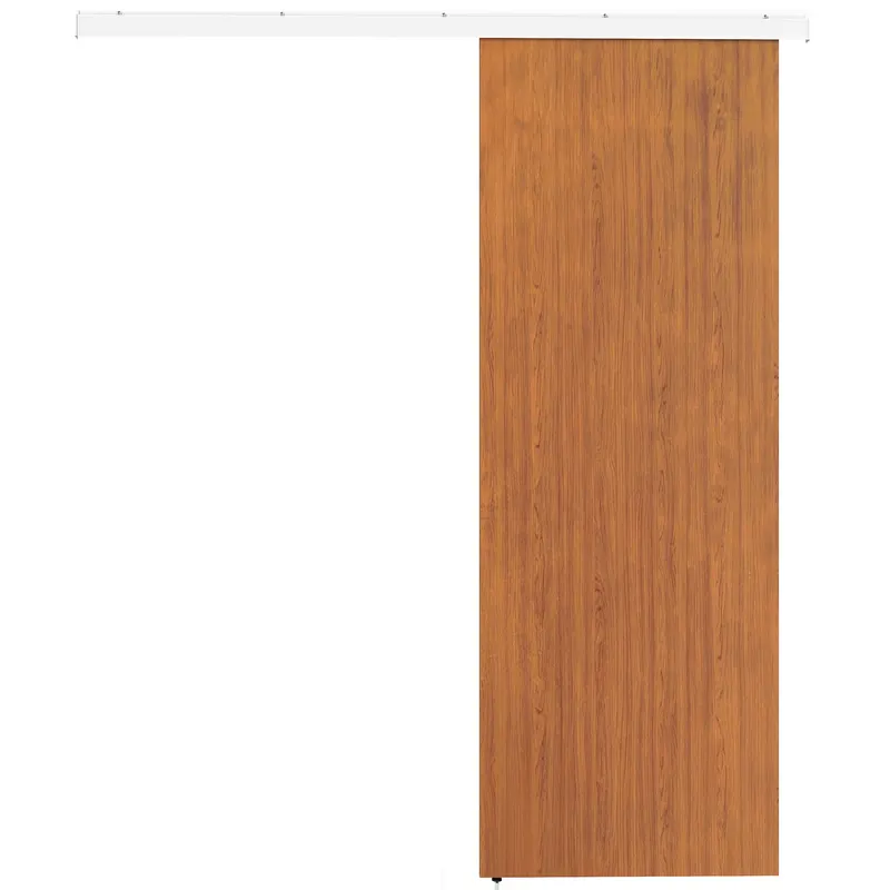 HOMCOM Ușă Culisantă de Interior 75x210 cm, Șină Silențioasă din Aliaj de Aluminiu, Kit Accesorii, Ghidaj, Ușă de Interior Stil Minimalist, din MDF, Impermeabilă, pentru Bucătărie, Baie, Birou | Romania