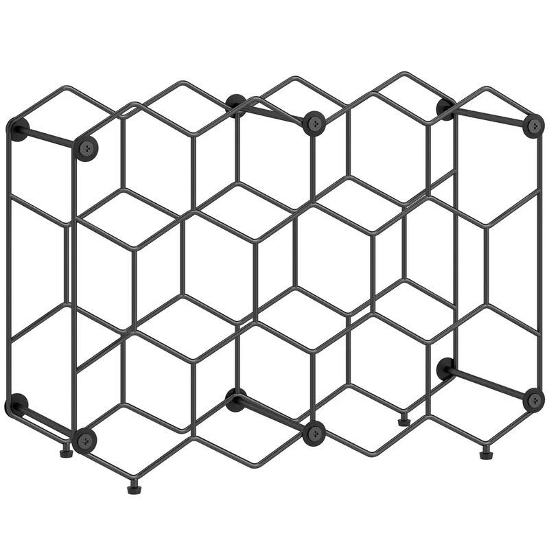HOMCOM suport sticle masă metal | Romania