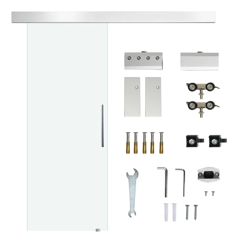 Homcom Usa Glisanta din Sticla pentru Interior, 210x75cm | Ro